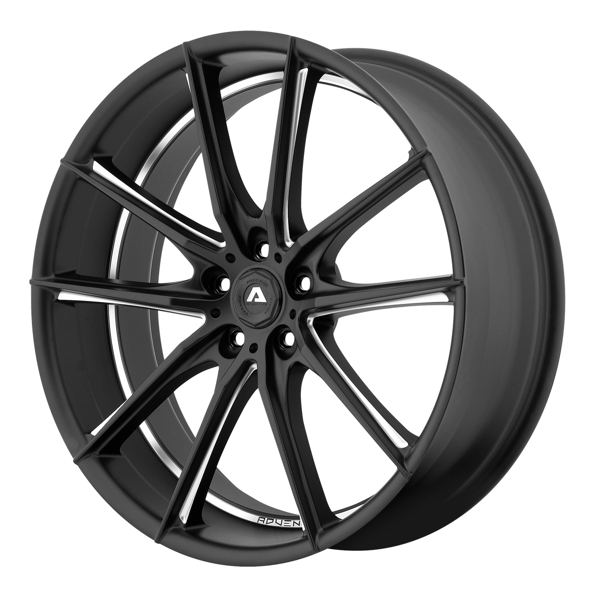 20X10 Adventus AVX-10 MATTE BLACK MILLED 5X114.3