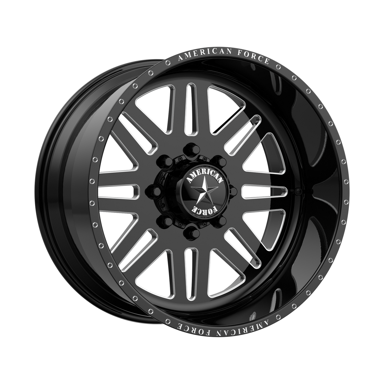 24X12 American Force AFW LIBERTY GLOSS BLACK 8X170