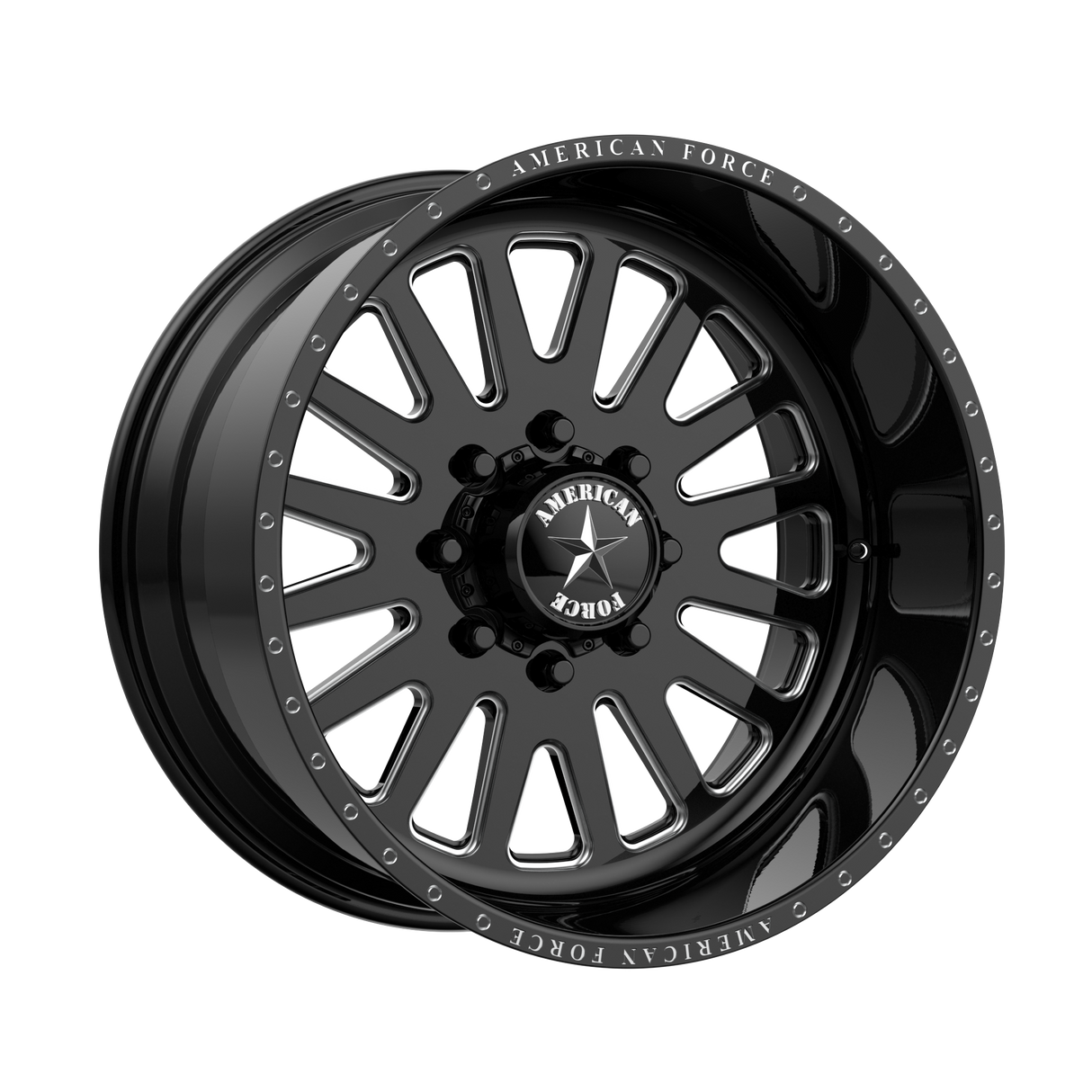 24X11 American Force AFW ATOM GLOSS BLACK 8X165.1