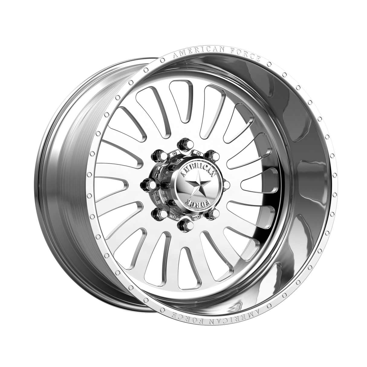 24X14 American Force AFW 74 OCTANE SS POLISHED 8X165.1