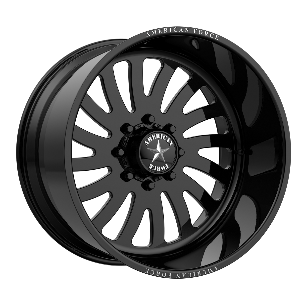 24X12 American Force AFW OCTANE GLOSS BLACK 8X165.1