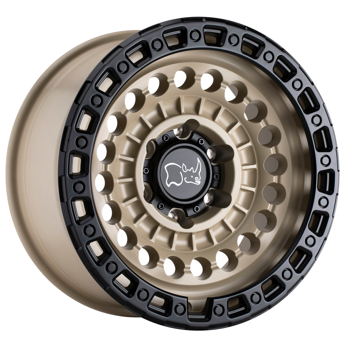 20X9.5 Black Rhino Hard Alloys SENTINEL DESERT SAND BLACK 5X150