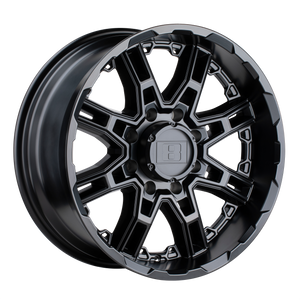 22" Level 8 SLINGSHOT MATTE BLACK 6X135
