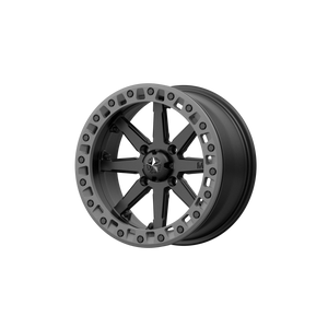 18X7 MSA Offroad Wheels M31 LOK2 BEADLOCK SATIN BLACK W/ MATTE GRAY RING 4X156