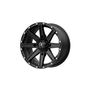 16X7 MSA Offroad Wheels M33 CLUTCH SATIN BLACK 4X137