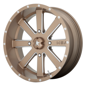 22X7 MSA Offroad Wheels M34 FLASH BRONZE MILLED 4X156