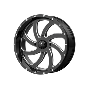 20X7 MSA Offroad Wheels M36 SWITCH GLOSS BLACK MILLED 4X156
