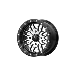 15X7 MSA Offroad Wheels M37 BRUTE BEADLOCK GLOSS BLACK MACHINED 4X137