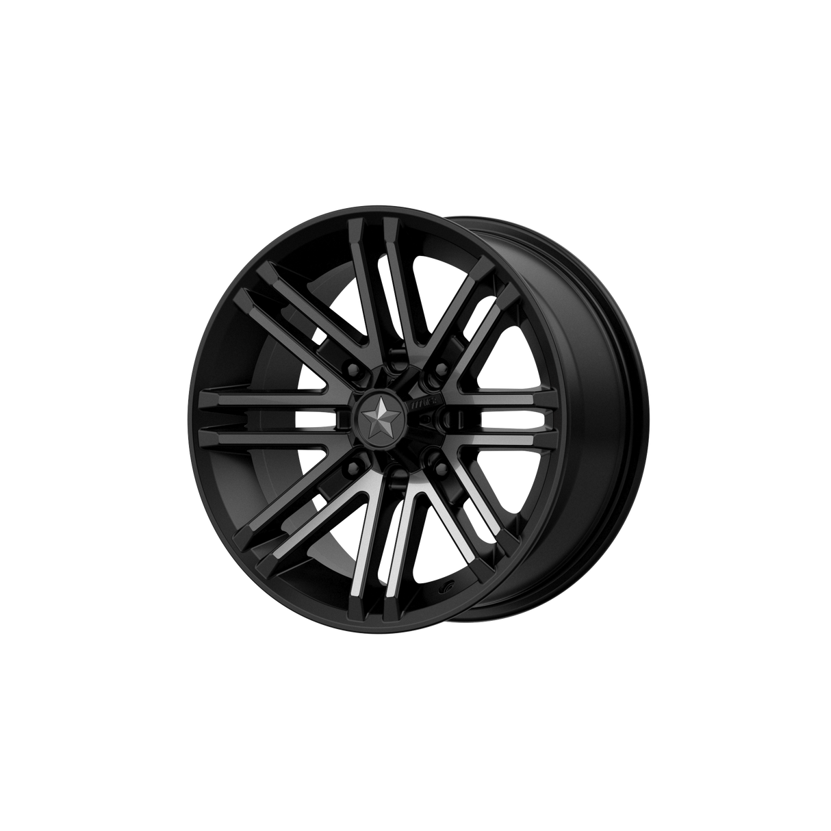 15X7 MSA Offroad Wheels M40 ROGUE SATIN BLACK W/ TITANIUM TINT 4X137
