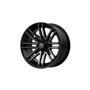 16X7 MSA Offroad Wheels M40 ROGUE SATIN BLACK W/ TITANIUM TINT 4X137