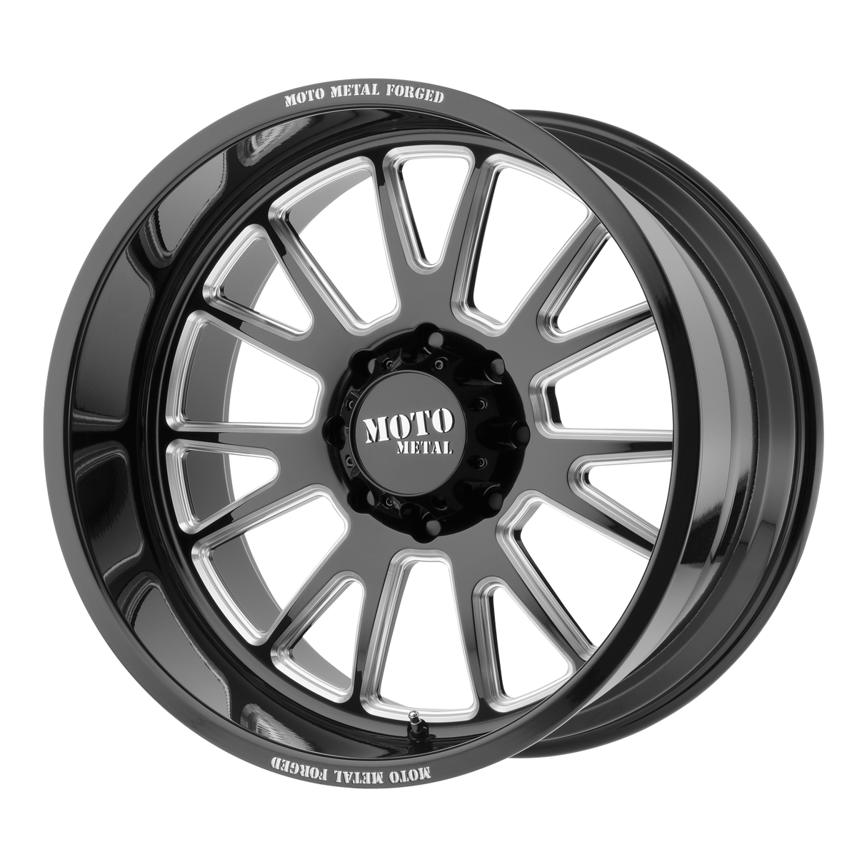 22X12 Moto Metal MO401 GLOSS BLACK MILLED 5X150
