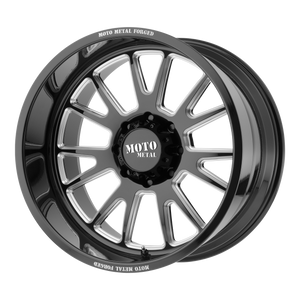 22X12 Moto Metal MO401 GLOSS BLACK MILLED 5X150