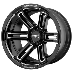 20X9 Moto Metal MO991 RUKUS GLOSS BLACK MILLED 5X127