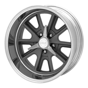 15X10 American Racing Vintage VN427 SHELBY COBRA TWO-PC MAG GRAY POLISH BARREL 5X114.3