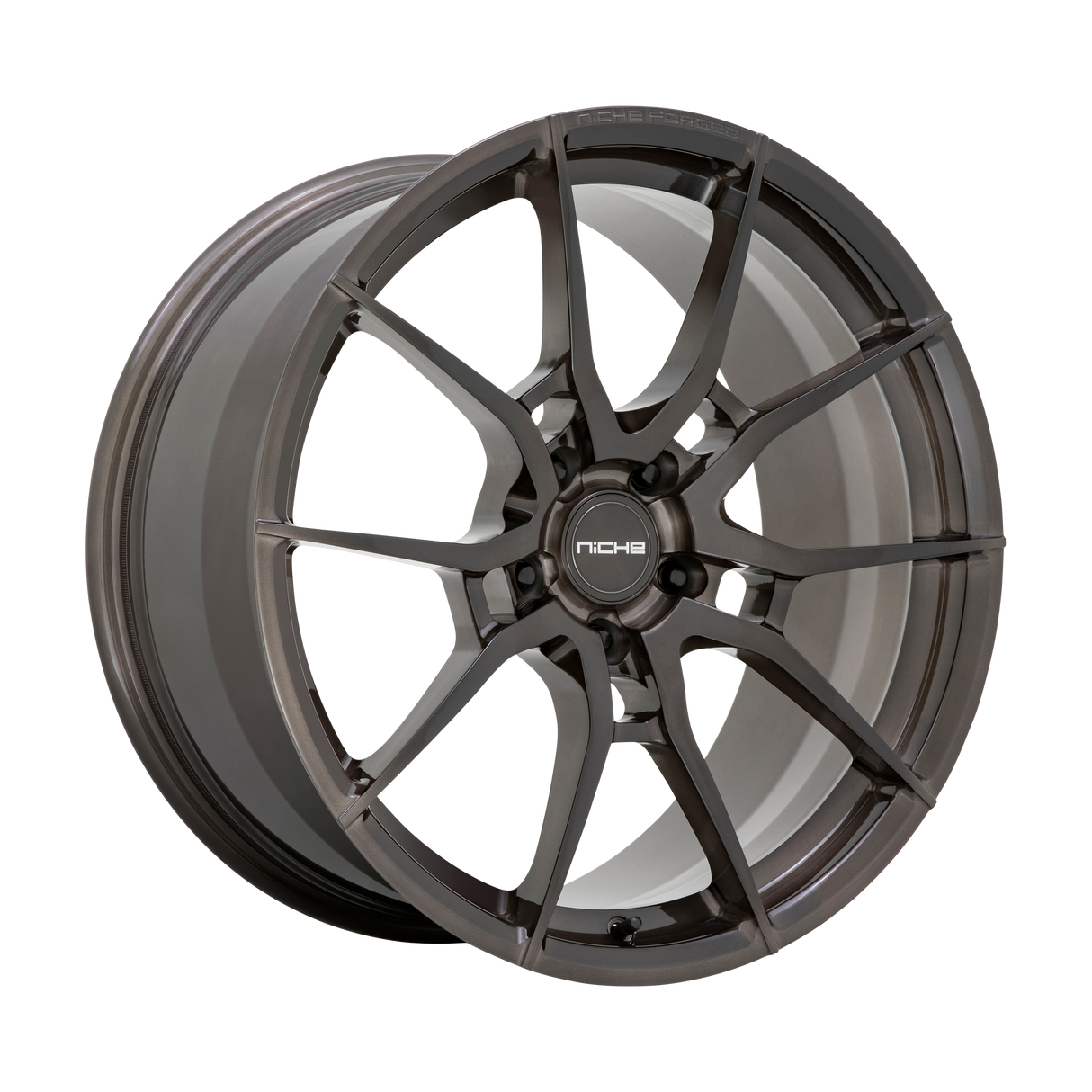 20X10 Niche 1PC T111 KANAN BRUSHED CANDY SMOKE 5X120