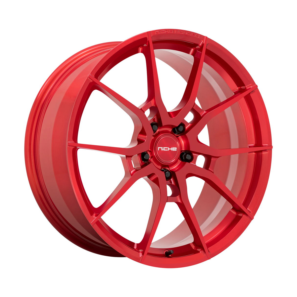 21X12 Niche 1PC T113 KANAN BRUSHED CANDY RED 5X120