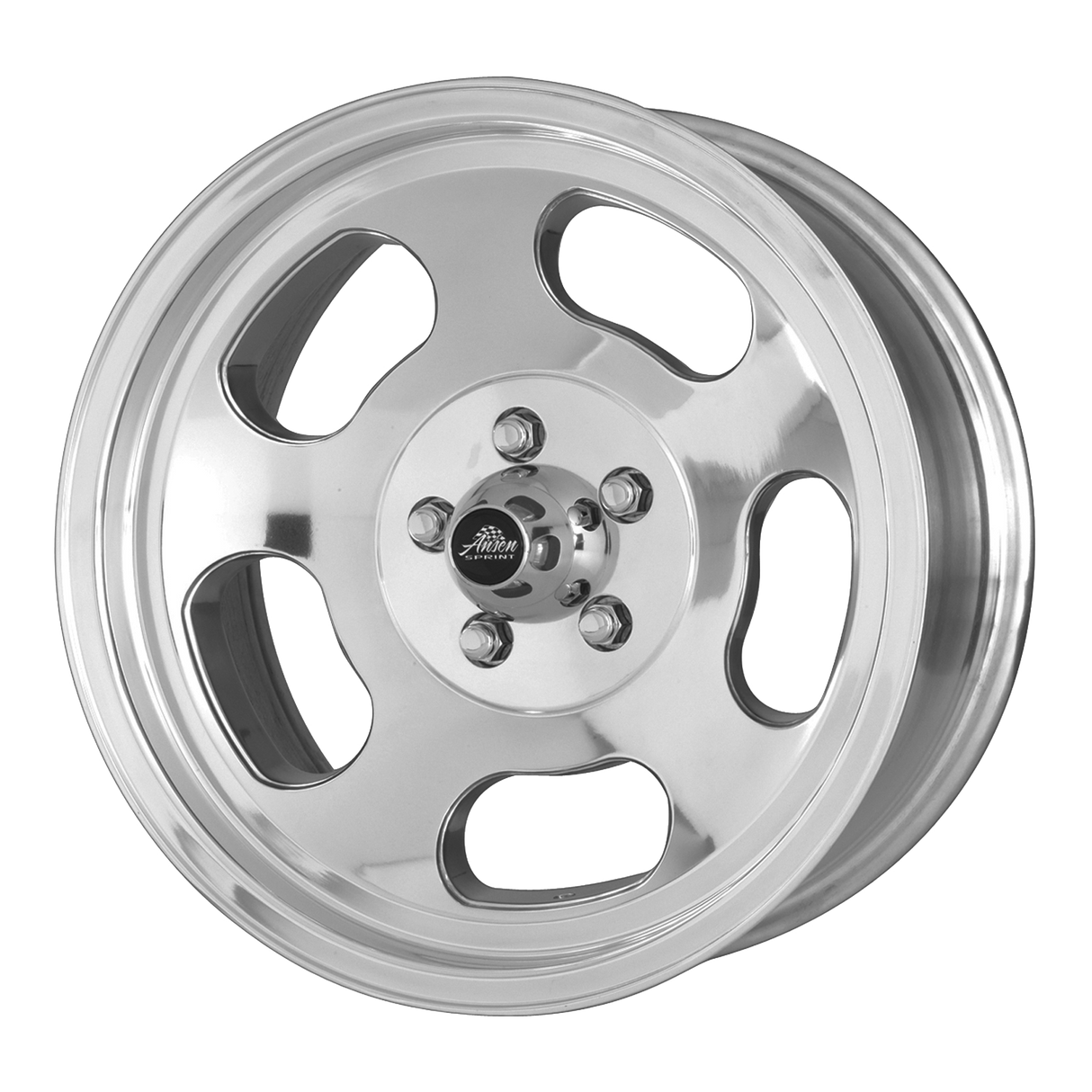 15X7 American Racing Vintage VN69 ANSEN SPRINT POLISHED 5X101.6