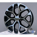 22” Wheels Fit GMC C2500 1988–2000 |  OE Style Rims |  Gloss Black Machined Face |  Set of 4