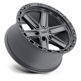 20" Black Rhino Hard Alloys HENDERSON GUN BLACK W/ BLACK RING 6X135