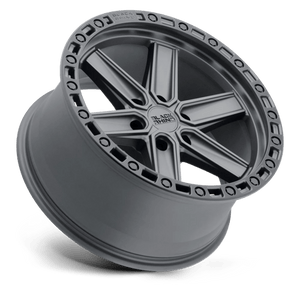 20" Black Rhino Hard Alloys HENDERSON GUN BLACK W/ BLACK RING 6X135