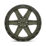 20" Black Rhino Hard Alloys HENDERSON OLIVE DRAB GREEN W/ BLACK RING 6X139.7