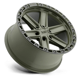 17X9 Black Rhino Hard Alloys HENDERSON OLIVE DRAB GREEN W/ BLACK RING 6X135