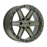 20" Black Rhino Hard Alloys HENDERSON OLIVE DRAB GREEN W/ BLACK RING 6X139.7