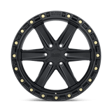 20" Black Rhino Hard Alloys HENDERSON MATTE BLACK W/ BRASS BOLTS 6X139.7