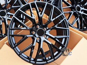 22” Wheels Fit Audi Q7 2017–2025 |  OE Style Rims |  Gloss Black |  Set of 4