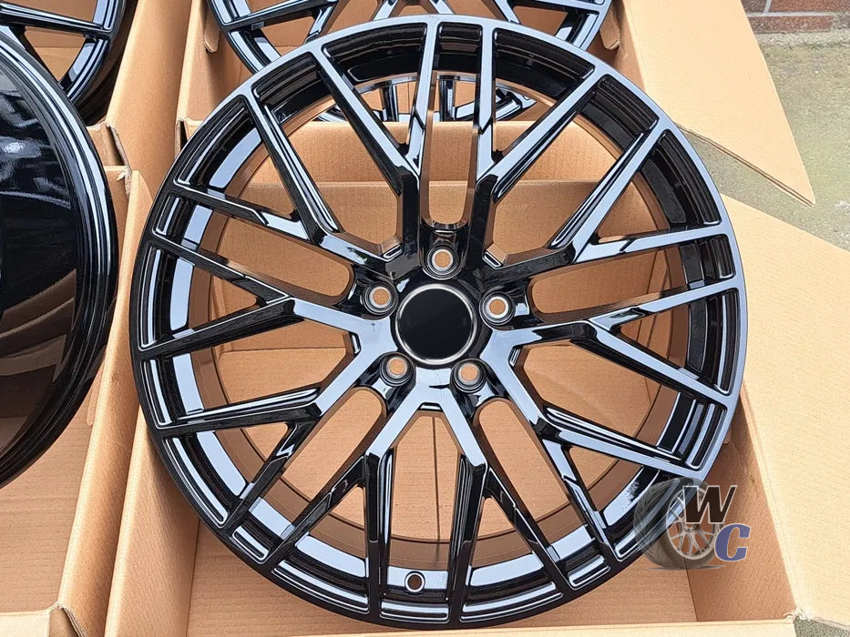 18” Wheels Fit Audi A4 2015–2025 |  OE Style Rims |  Gloss Black |  Set of 4