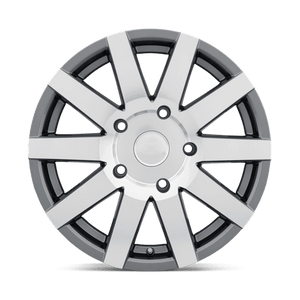 18X8 Black Rhino Hard Alloys JOURNEY GLOSS GUNMETAL W/ MIRROR CUT 5X130