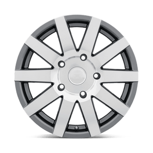 18" Black Rhino Hard Alloys JOURNEY GLOSS GUNMETAL W/ MIRROR CUT 5X130