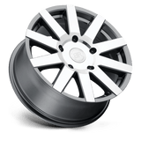 18X8 Black Rhino Hard Alloys JOURNEY GLOSS GUNMETAL W/ MIRROR CUT 5X130