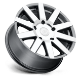 18" Black Rhino Hard Alloys JOURNEY GLOSS GUNMETAL W/ MIRROR CUT 5X130