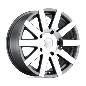 18X8 Black Rhino Hard Alloys JOURNEY GLOSS GUNMETAL W/ MIRROR CUT 5X130