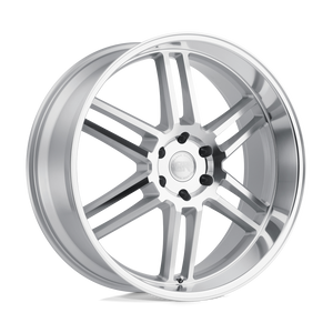 22" Black Rhino Hard Alloys KATAVI SILVER W/ MIRROR-CUT FACE 5X114.3