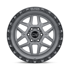 17X9 Black Rhino Hard Alloys KELSO BATTLESHIP RIMS - GRAY W/ BLACK RING 6X139.7