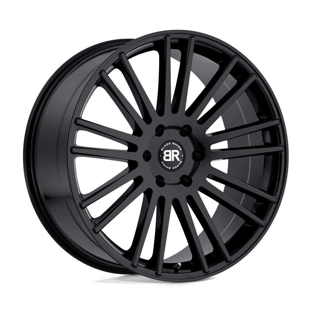 22" Black Rhino Hard Alloys KRUGER GLOSS BLACK 5X139.7