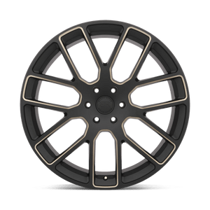 22X9.5 Black Rhino Hard Alloys KUNENE MATTE BLACK W/ DARK TINT SPOKE 6X135