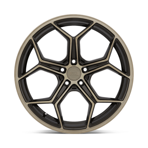 22" XO HELSINKI DARK BRONZE W BRUSHED BRZ FACE 5X112