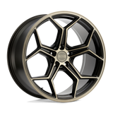 22" XO HELSINKI DARK BRONZE W BRUSHED BRZ FACE 5X112