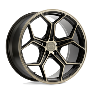 22" XO HELSINKI DARK BRONZE W BRUSHED BRZ FACE 5X112