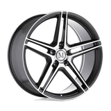 20" Mandrus BREMEN GLOSS GUNMETAL MIRROR CUT FACE 5X112