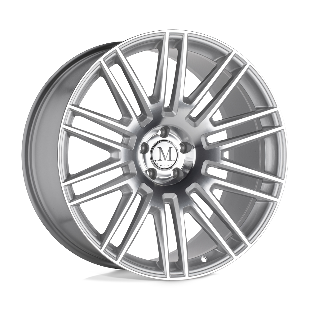 21X10 Mandrus ESTATE GLOSS SILVER W/ MIRROR FACE 5X112