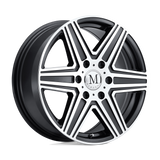 20X10 Mandrus ATLAS GUNMETAL W MIRROR CUT FACE&LIP 5X112