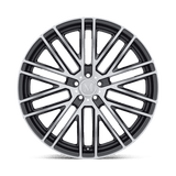 20X10 Mandrus MASCHE GLOSS GUNMETAL MIRROR CUT FACE 5X112
