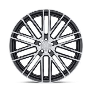 20X10 Mandrus MASCHE GLOSS GUNMETAL MIRROR CUT FACE 5X112