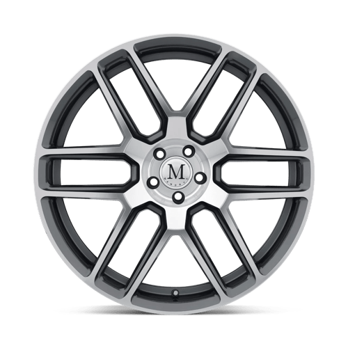 20X10 Mandrus OTTO GUNMETAL W/ MIRROR CUT FACE 5X112