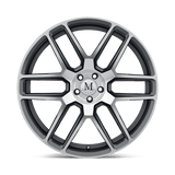 20" Mandrus OTTO GUNMETAL W/ MIRROR CUT FACE 5X112