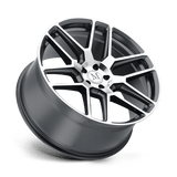 20X10 Mandrus OTTO GUNMETAL W/ MIRROR CUT FACE 5X112